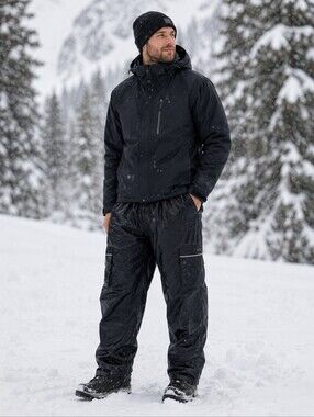 Black Stearns Dry Wear Pants Men's Large Snow Rain Waterproof